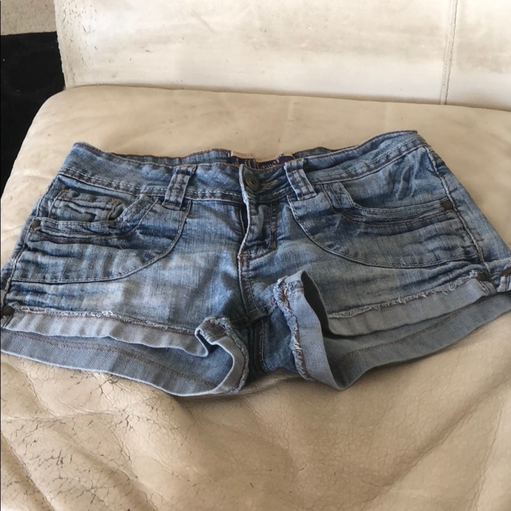 Wallflower denim shorts